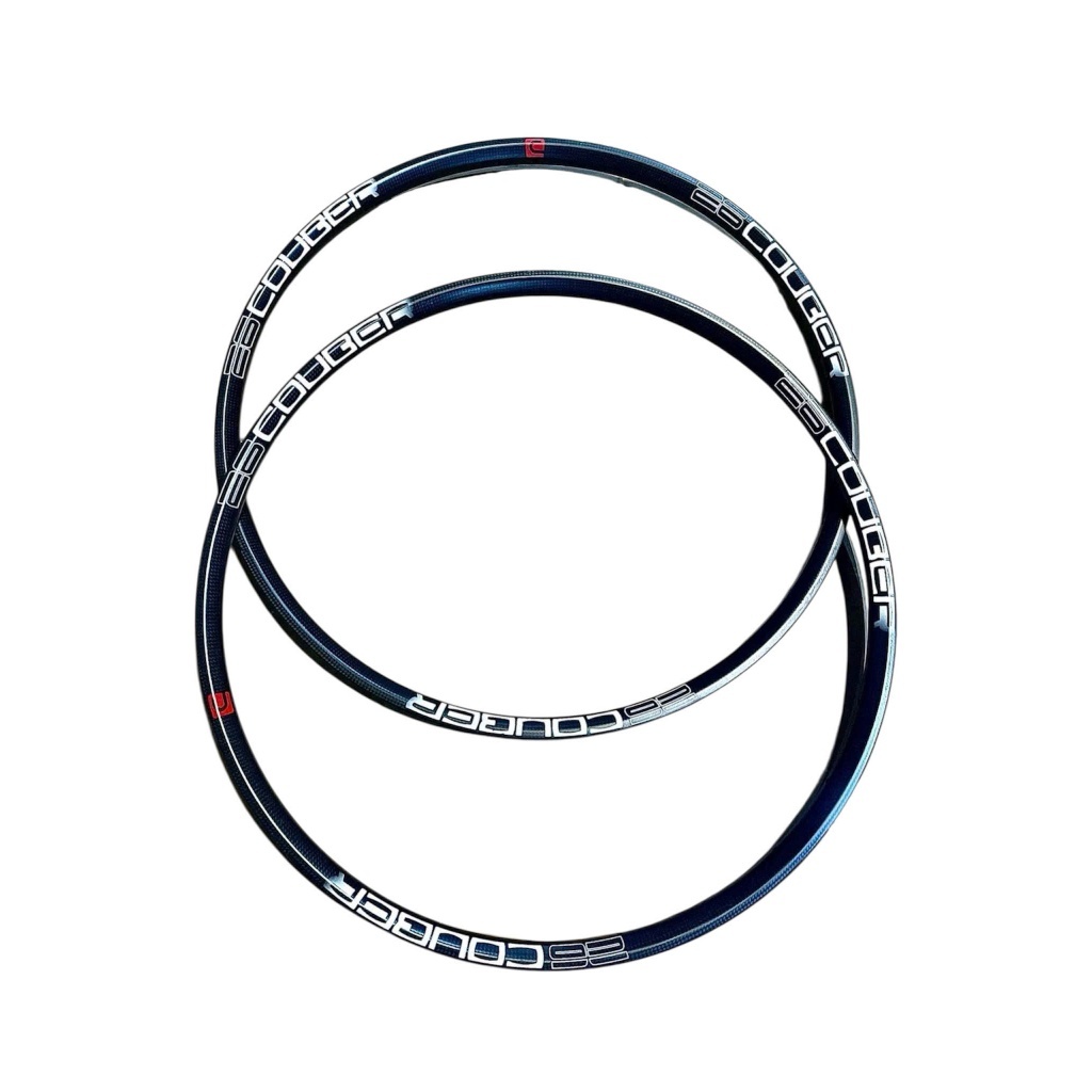 Niềng cacbon Couber 26inch 24lỗ căm, thắng đĩa, sử dụng vỏ ruột rời, hàng chính hãng dành cho xe đạp