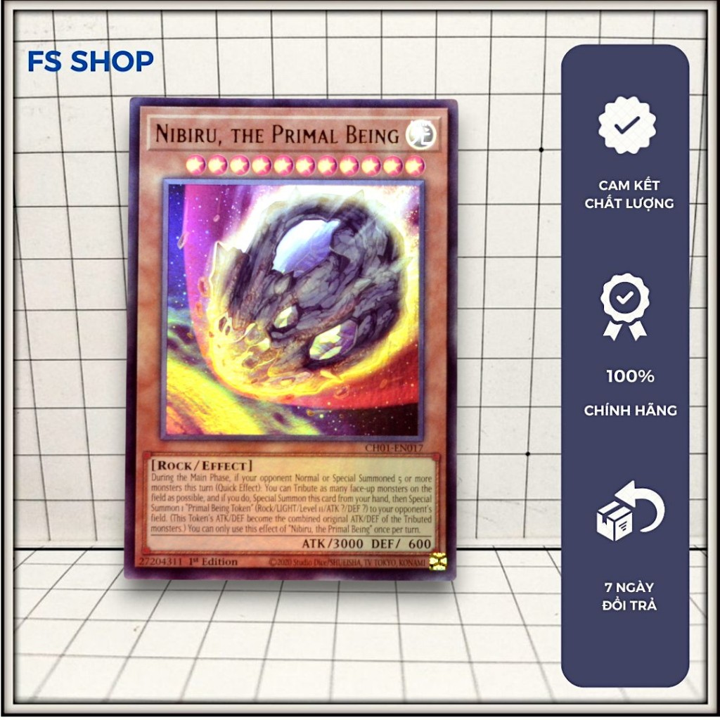 [FS Yugioh] Thẻ bài Yugioh Chính Hãng Nibiru, the Primal Being - Ultra Rare