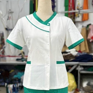   RẺ VÔ ĐỊCH  Bộ Đồng phục thiết kế tạp vụ  Đồng phục massage  đồng phục spa Cotton  Nữ 