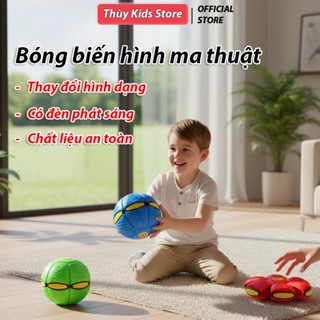 Bóng đồ chơi ma thuật đèn led - Đồ chơi vận động bóng bật nảy lò xò có đèn nháy, bóng lò xo