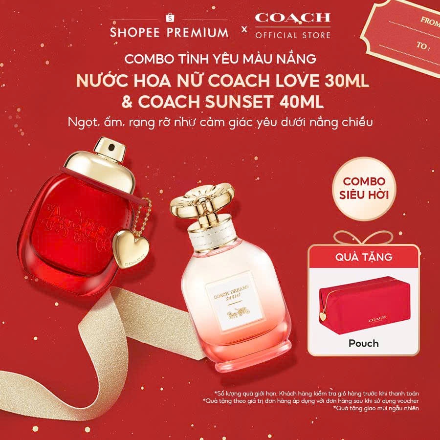 Combo Nước Hoa Nữ Coach Love 30ml & Coach Dreams Sunset 40ml