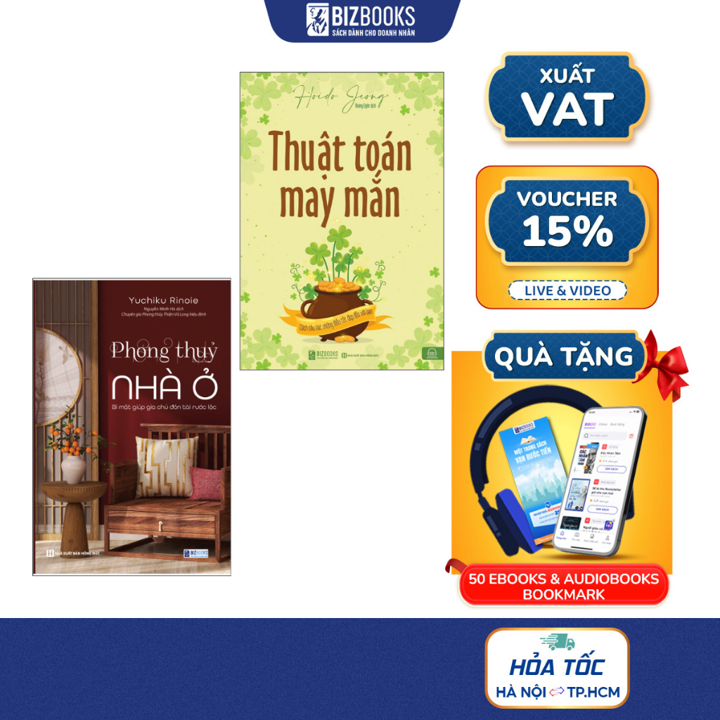 Bộ Sách Ứng Dụng Phong Thủy - Đón Rước Tàu Lộc: Phong Thủy Nhà Ở Và Thuật Toán May Mắn - BIzbooks