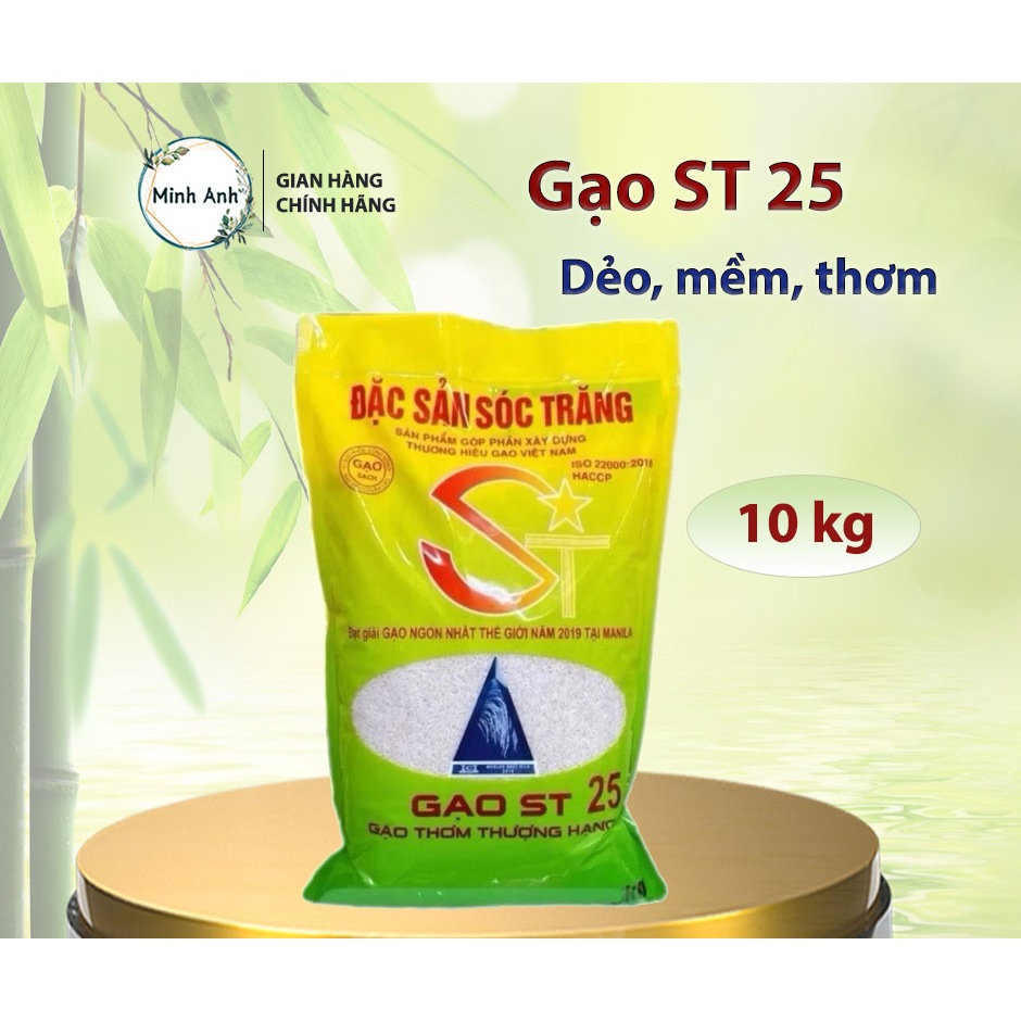 [ Hỏa tốc ] Gạo ST25 - Gạo Lài Vip - Gạo Tài Nguyên - Gạo 504 - Gạo Lài Miên (Túi 10 kg) - Đúng gạo