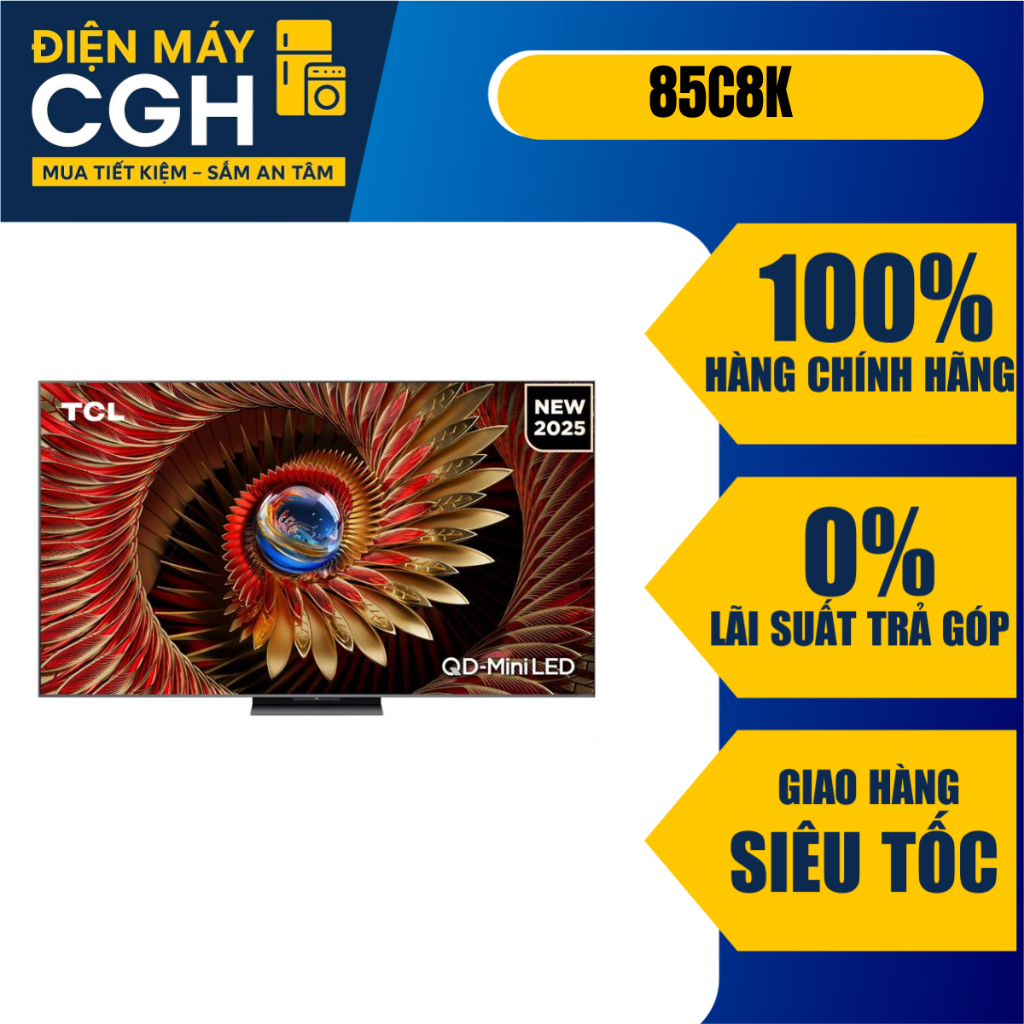 Tivi TCL 85 inch QD-Mini Led Smart tivi 4K 85C8K