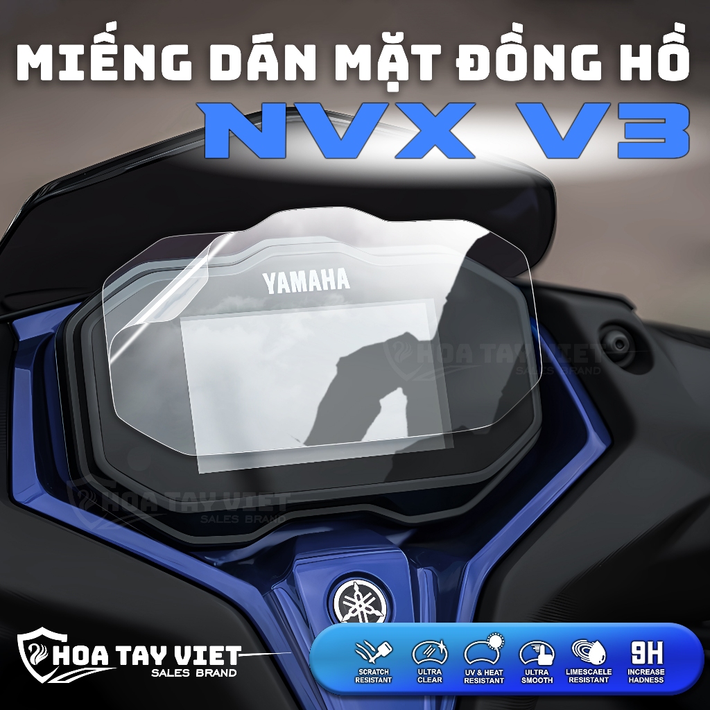Miếng dán bảo vệ NVX V3 155 Mặt đồng hồ trang trí chống trầy xước màn hình YAMAHA NVX V3