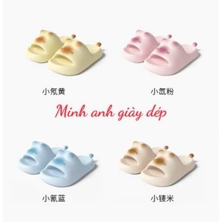  Dép Nhựa Eva Hình Mèo Dễ Thương Dép Nữ Quai Ngang Mũi Hở Mềm Êm Chống Trơn Trượt Nhiều Màu Cute 