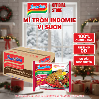  Mì Indomie vị Sườn mì trộn thơm đậm vị sườn Indonesia 80g x thùng 40 gói 