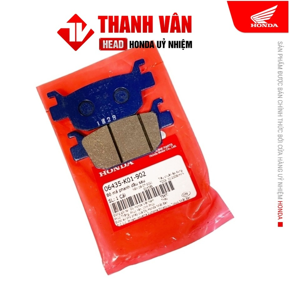 Bộ Má Phanh Dầu Sau HONDA SH 125, SH 150 (06435K01902)