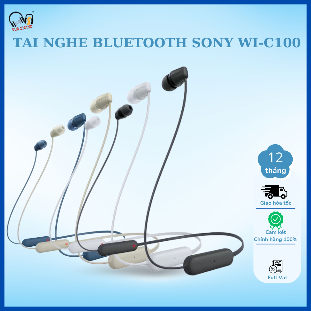 Tai nghe Bluetooth Sony WI-C100 chính hãng