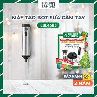  Máy đánh bọt cafe cầm tay Lebenlang LBL4583 giá treo inox sạc type C công suất 10W chính hãng - BH 2 năm 