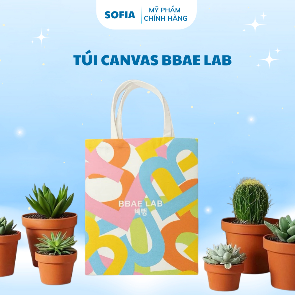 Túi tote canvas Balporo BBae Lab Hàn Quốc 33x38.5cm - Sofia Beauty