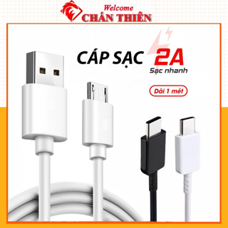 Dây Cáp Sạc USB Type C Micro Sạc nhanh samsung và các dòng máy Android lỗi 1 đổi 1 Bảo hành 6 tháng