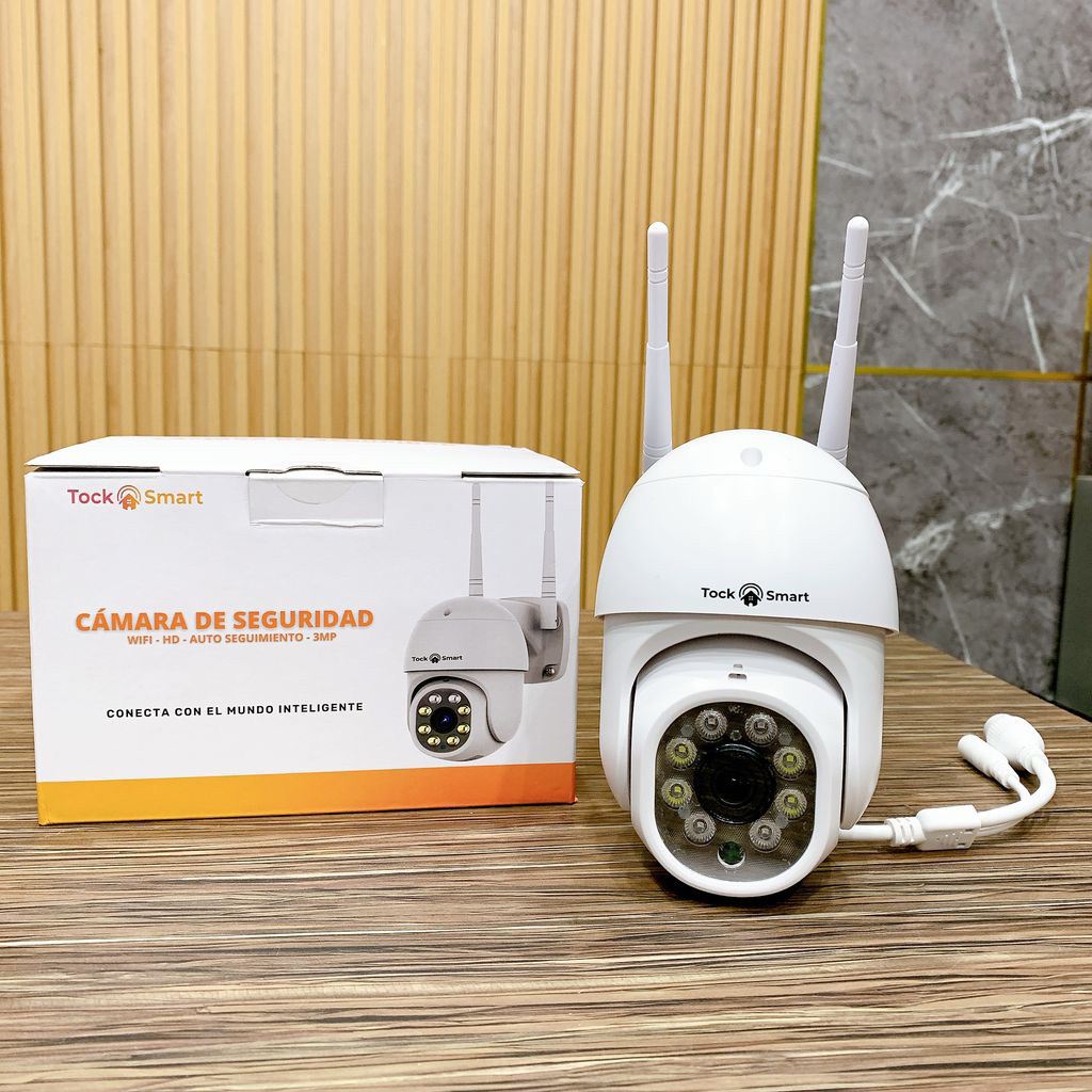 Camera không dây ngoài trời Tock Smart , chạy App Tuya, xoay 360 độ