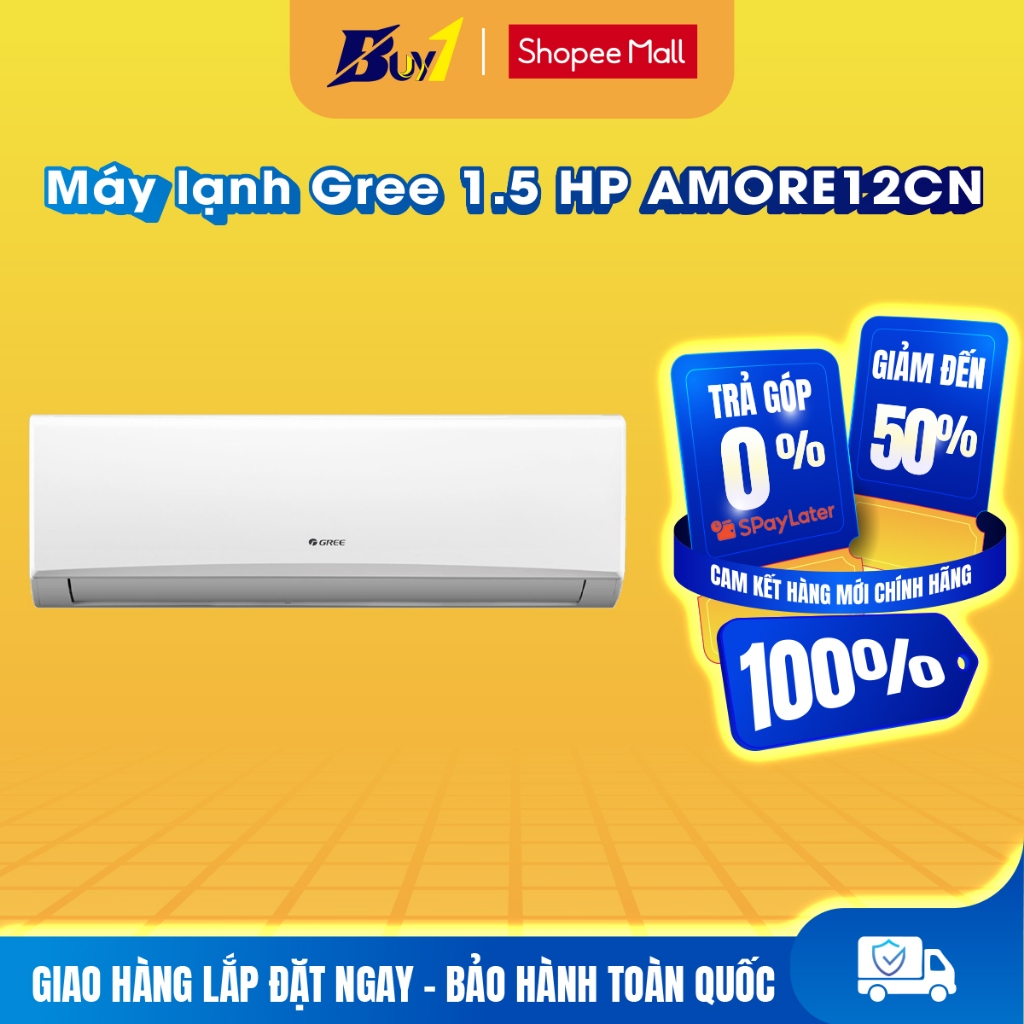 AMORE12CN - Máy lạnh Gree 1.5 HP AMORE12CN - Hàng chính hãng