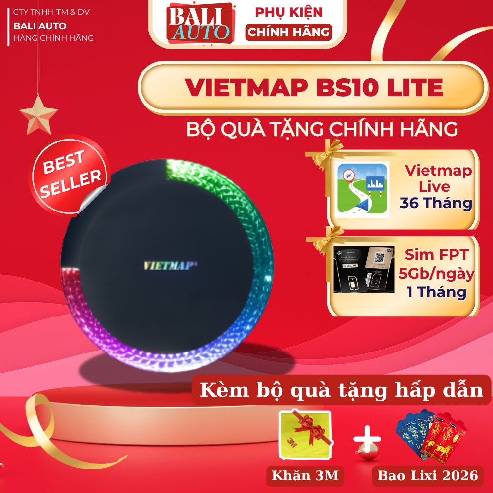 Android Box VIETMAP BS10 LITE (New 2025)  NHỎ GỌN MẠNH MẼ , HIỆU NĂNG CAO Tặng Vietmap Live 36 tháng