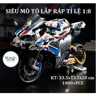 HỎA TỐC HCM Siêu mô tô lắp ráp 1000rr tỉ lệ 1:8, mô hình lắp ráp làm quà tặng cho bé trai, decor trang trí