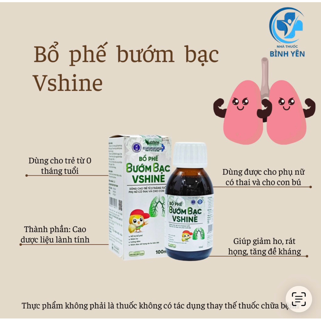 Bổ phế Bướm Bạc Vshine