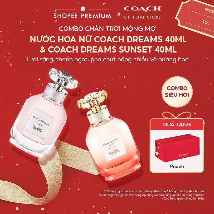 Combo Nước Hoa Nữ Coach Dreams 40ml & Coach Dreams Sunset 40ml