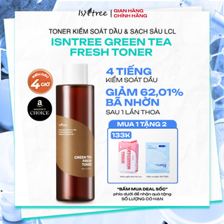  Nước hoa hồng Trà Xanh kiểm soát dầu và làm dịu cho da dầu mụn Isntree Green Tea Fresh Toner 200ml 
