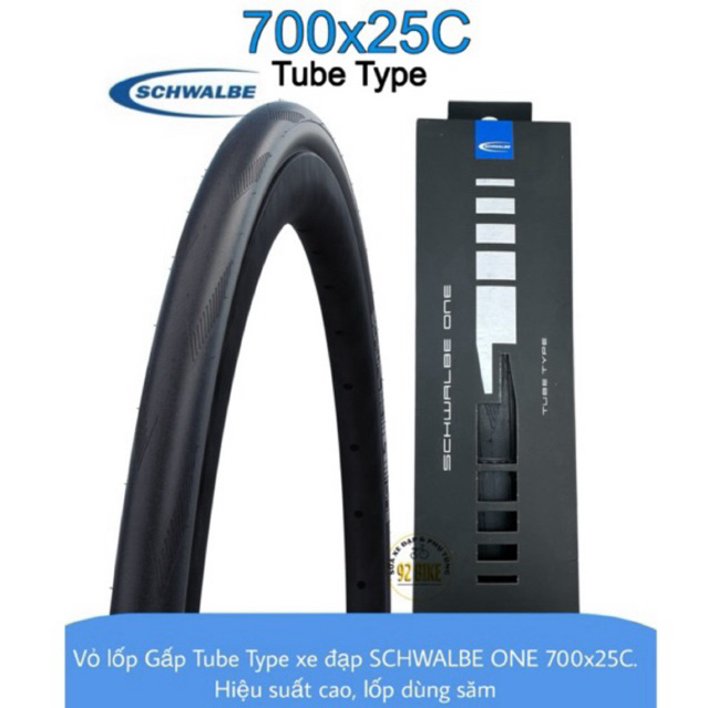 Schwalbe Vỏ Ruột Xe Đạp 700x25C SCHWALBE ONE, Săm lốp Xe Đạp 700x25C Lốp Gấp - Chính hãng