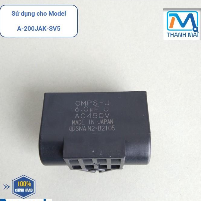 Tụ điện máy bơm nước Panasonic MODEL A-200JAK-SV5/GP-200JXK