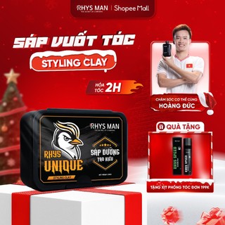  Sáp vuốt tóc Rhys Man bản Clay tạo kiểu giữ nếp suốt 12h 