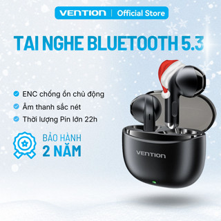 Tai Nghe Bluetooth 5.3 Vention True Wireless Chống Ồn ENC AI Cảm Ứng Chạm Âm Thanh Hi-Fi Pin Tới 22H 