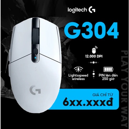 Chuột game không dây Logitech G304 Lightspeed, Hero Sensor max 12.000DPI