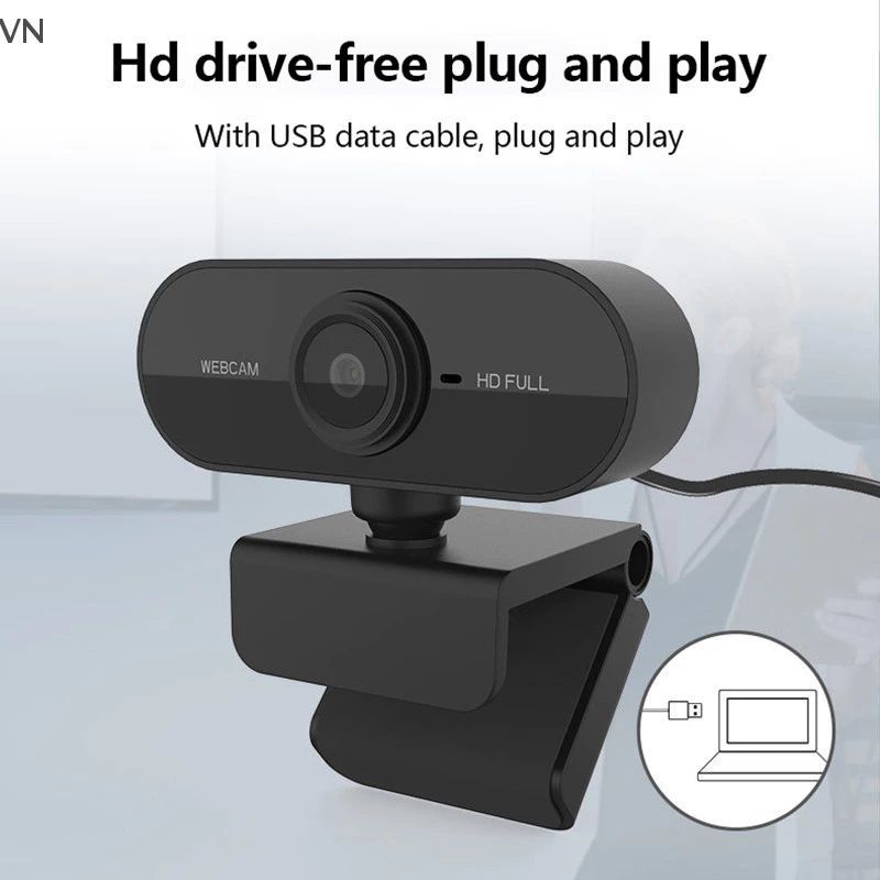 Webcam Máy Tính PC Laptop Độ Phân Giải Full HD Có Mic Livestream/Họp trực tuyến | BigBuy360 - bigbuy360.vn