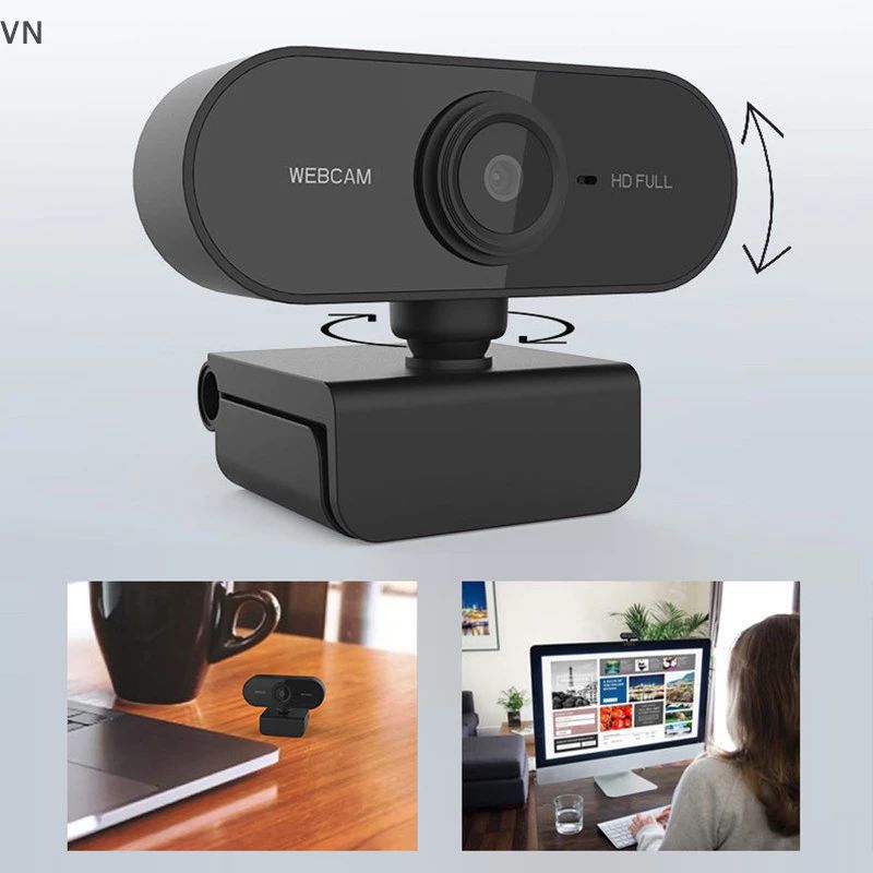Webcam Máy Tính PC Laptop Độ Phân Giải Full HD Có Mic Livestream/Họp trực tuyến | BigBuy360 - bigbuy360.vn