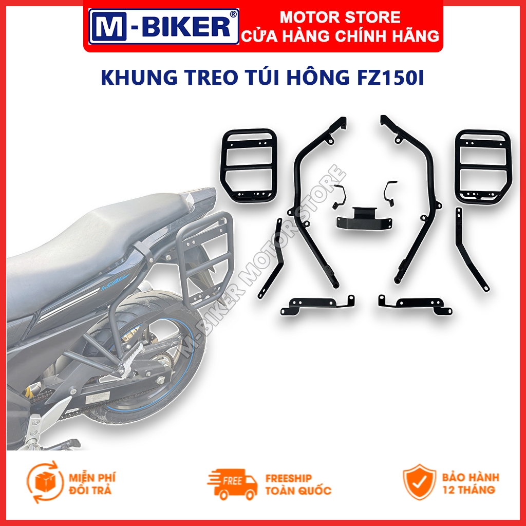 Baga hông FZ150, Khung treo túi hông FZ150, Bộ khung đỡ túi hông cho FZ150i không có baga sau