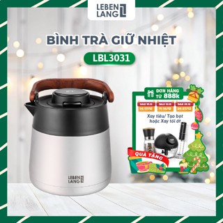  Bình Pha Trà Giữ Nhiệt LEBENLANG LBL3031 Dung Tích 1L Có Lõi Lọc Trà Hiển Thị Nhiệt Độ 