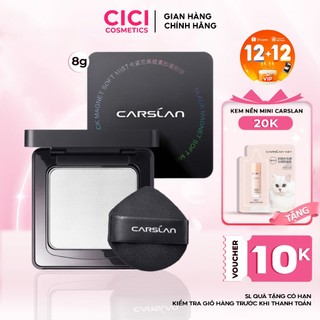  Phấn Phủ Phấn Nén Kiềm Dầu CARSLAN Lâu Trôi Kiềm Dầu 24h Che Phủ Tốt Nhỏ Gọn Tiện Lợi Sang Trọng 8g 