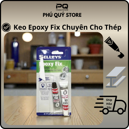 Bộ 2 tuýp keo trộn dán siêu chắc EPOXY FIX SUPER STEEL - SELLEYS