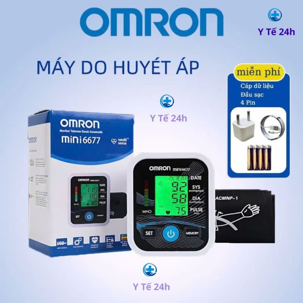 Máy đo huyết áp Omron Mini 6677 – Bắp tay tự động