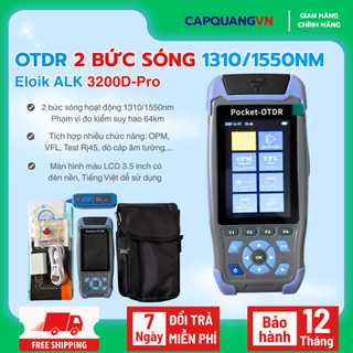 Máy đo OTDR Eloik ALK 3200-Pro-D - 2 bức sóng 1310/1550nm - Bảo hành 1 năm