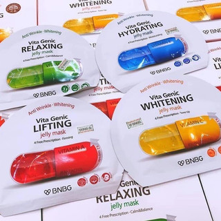 HỘP 10 MIẾNG Mặt Nạ Giấy Dưỡng Ẩm Trắng Da Nâng Cơ Phục Hồi BNBG Vita Jelly Mask 30ml