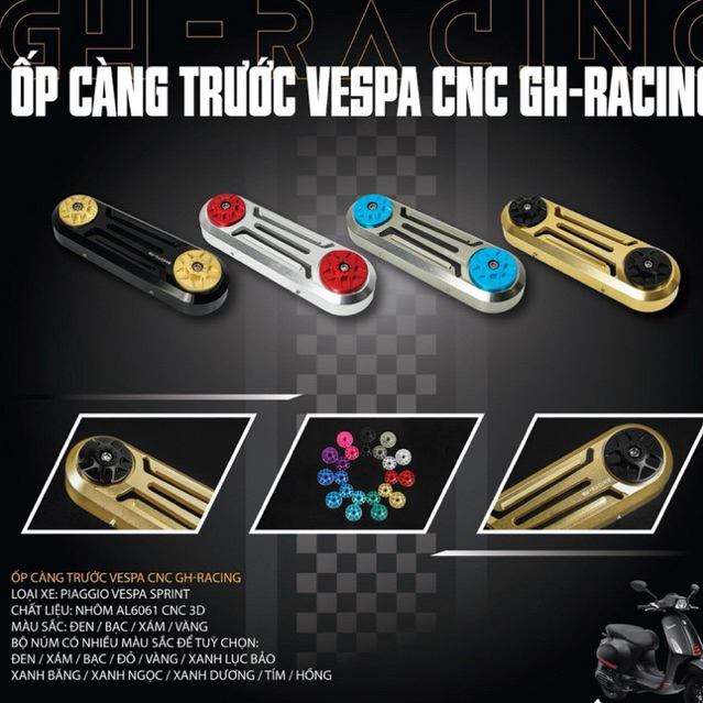 Ốp càng trước Vespa CNC GH-Racing