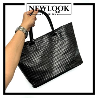 ★ TÚI TOTE XÁCH TAY DA PU HỌA TIẾT ĐAN PHOM MỀM UNISEX ( 50 x 29 x 15cm )