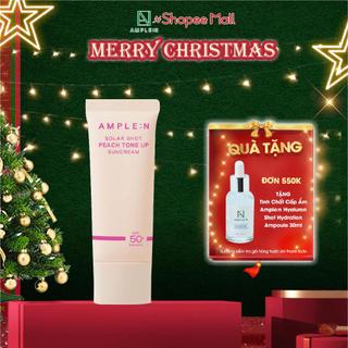  Kem Chống Nắng Nâng Tone Hồng Đào Ample:n Solar Shot Peach Tone Up Suncream 40ml Date T8 2026 