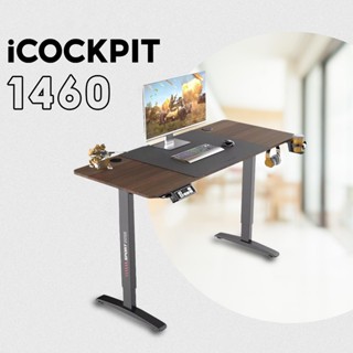  Bàn thông minh tăng giảm chiều cao iCockpit Gaming Desk 1460 tặng kèm thảm lót chuột móc tai nghe và kệ để ly 