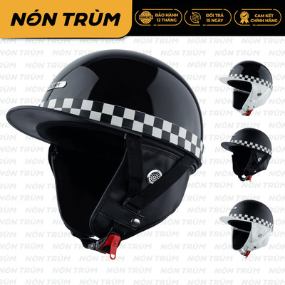 Mũ Bảo Hiểm Nửa Đầu Rona Bosozoku Plus Chính Hãng Phong Cách Nhật Bản Vintage Cho Nam Nữ Đi Xe Máy