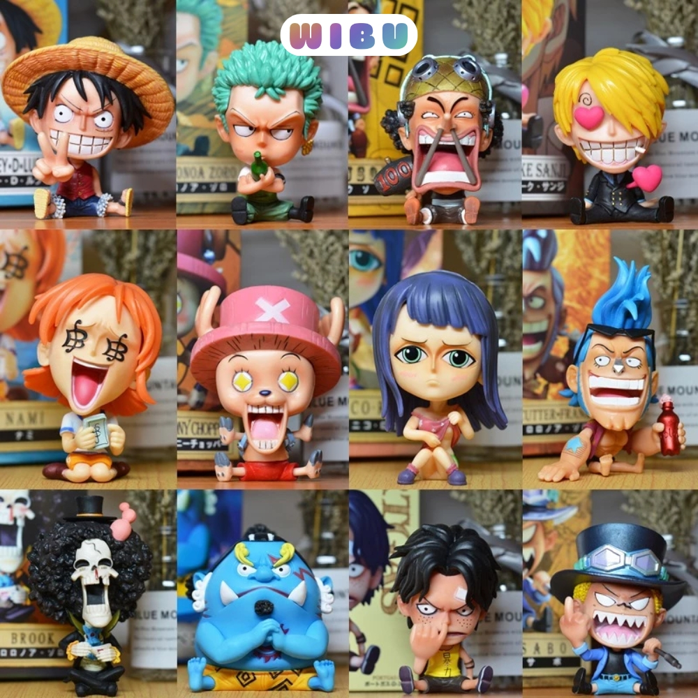 Mô hình One Piece Chibi Luffy Zoro Sanji + các nhân vật chính cao 8-10cm – Figure Đảo Hải Tặc - WiBu