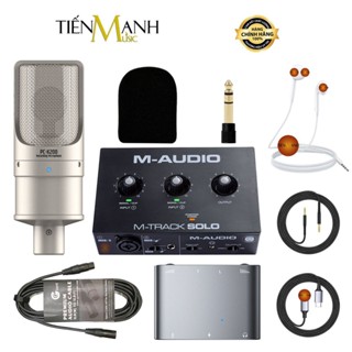   Cao Cấp  Full Bộ Mic Hát Live Stream Thu Âm Micro Takstar PC-K200 & SoundCard Chính Hãng Livestream Điện Thoại Máy Tính 