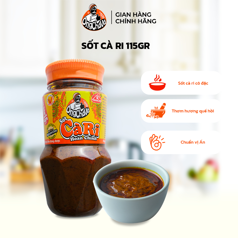 Sốt Cà Ri Hoàn Chỉnh Ông Chà Và 115g (Curry Paste)