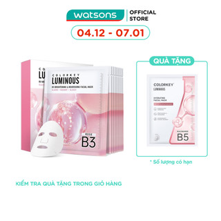  Mặt Nạ Dưỡng Ẩm Và Sáng Da B3 Colorkey Luminous B3 Brightening & Nourishing Facial Mask 30ml x 10pcs 