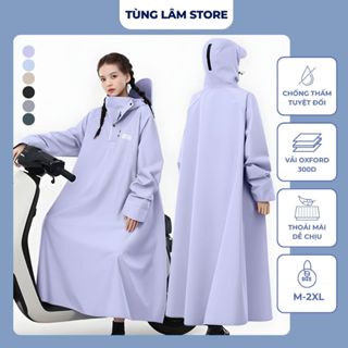  Áo Mưa vải OXFORD Một Người  Áo Mưa Trùm Kín Người siêu bền siêu chống thấm Nhanh Khô an toàn đi xe máy xe điện 