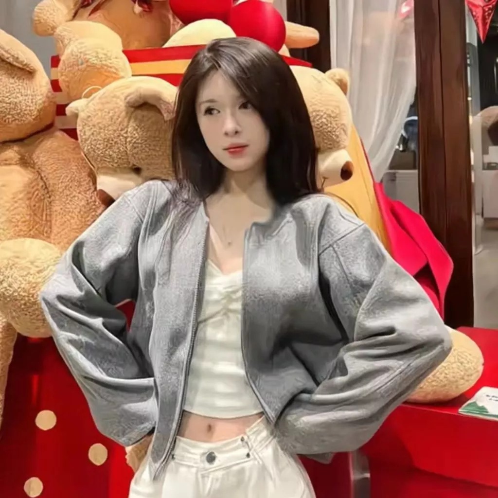 ÁO Khoác Dạ Nữ Phối Viền Tay Dáng Ngắn Croptop Mùa Thu Đông Mặc Tết Siêu Xinh 2026 | BigBuy360 - bigbuy360.vn