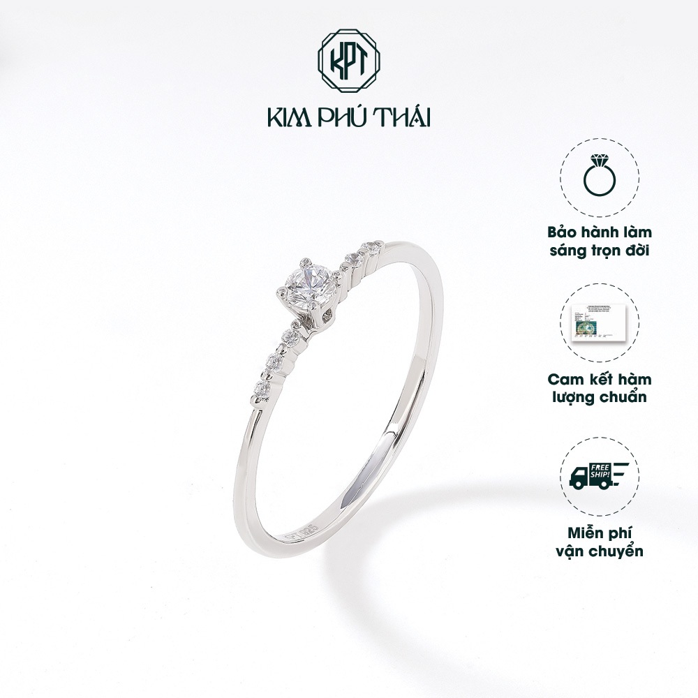 Nhẫn Bạc Nữ KIM PHÚ THÁI Nụ Đá CZ Mini Trẻ Trung – NB3