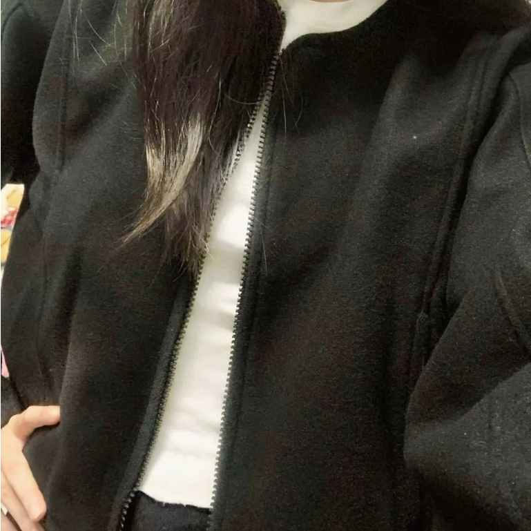 ÁO Khoác Dạ Nữ Phối Viền Tay Dáng Ngắn Croptop Mùa Thu Đông Mặc Tết Siêu Xinh 2026 | BigBuy360 - bigbuy360.vn